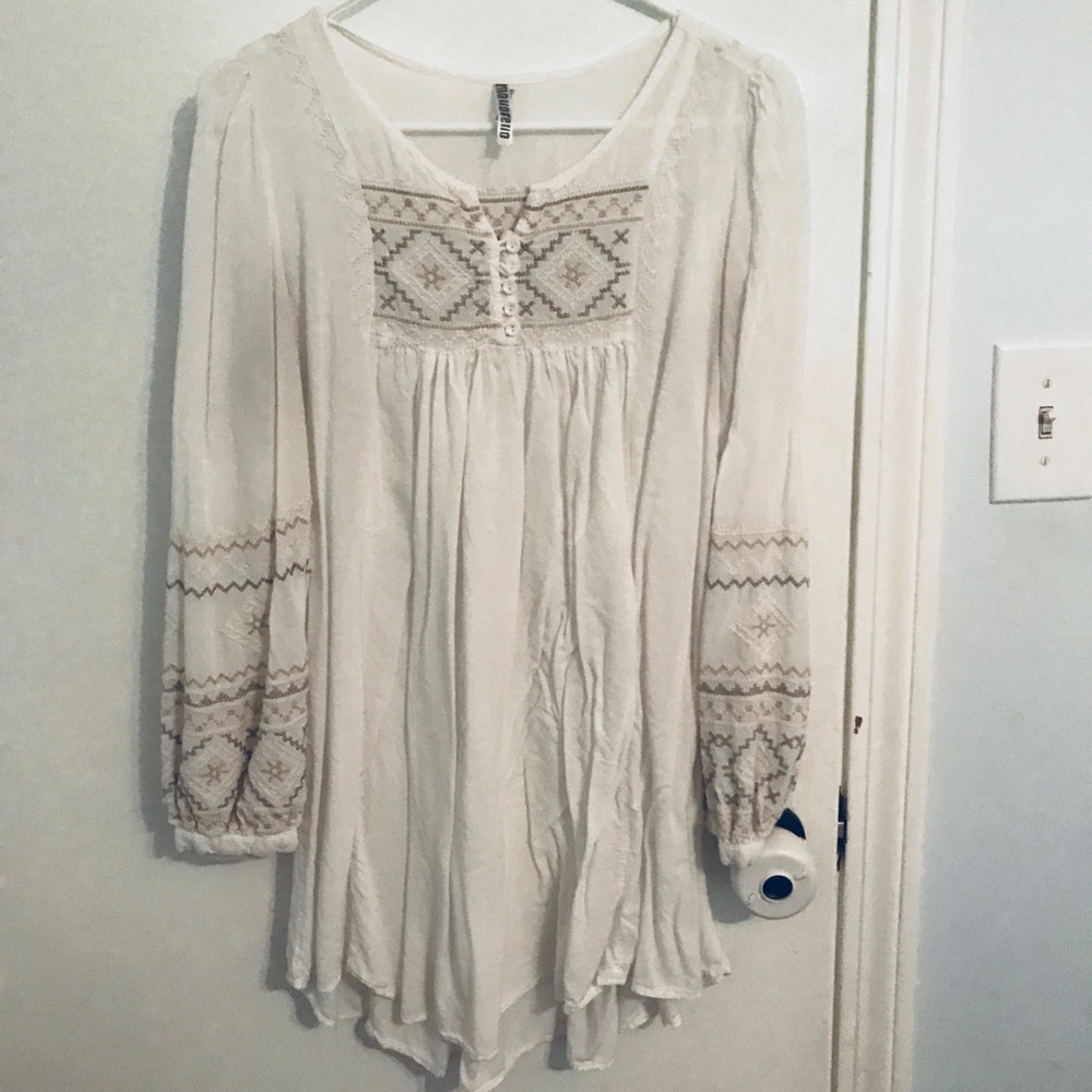 Boho Embroidered Tunic